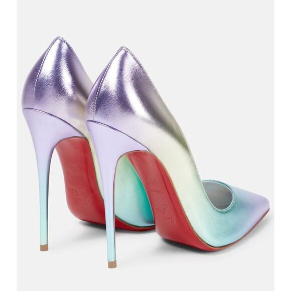 Christian Louboutin So Kate 120 Metallic Ombre pointed toe iridescent pumps 36.5 - Picture 7 of 10